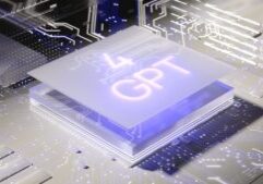 a computer chip with the word gpt printed on it